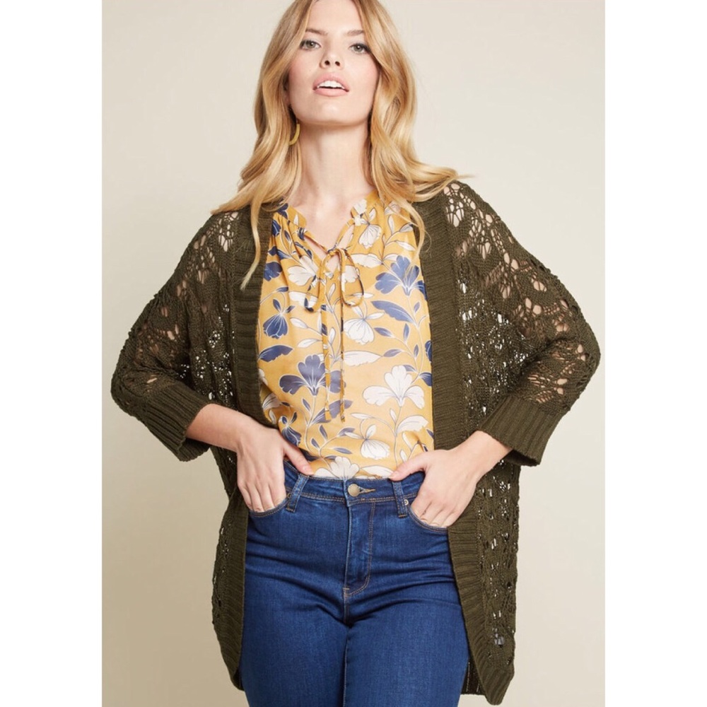 NWOT ModCloth Library Secondary Tertiary Cardigan